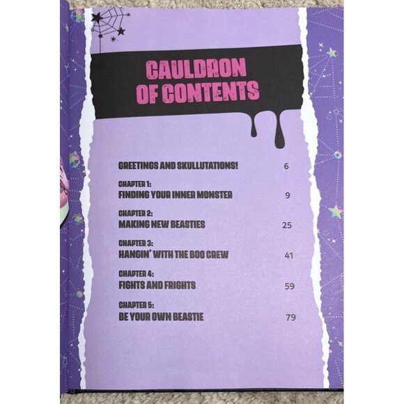 Monster High My Fangtastic Self Guided Journal Creative Writing Hardcover - Picture 4 of 8